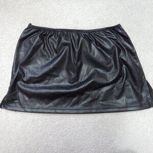 Faux Leather/Coated Micro skirt